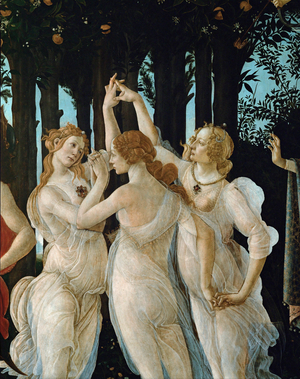 The Spring:The Three Graces, 1477 (tempera on wood)