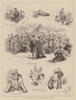 The New Promenade, etc, at the Brighton Aquarium (engraving)