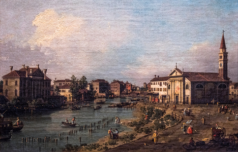 View of Dolo on the Brenta, ca. 1755-1760 (oil on canvas)