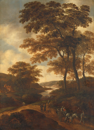 Wooded Landscape, 1640-1678 (oil on panel)