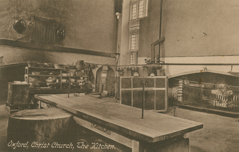 The Kitchen, Christ Church, Oxford. Postcard sent in 1913.