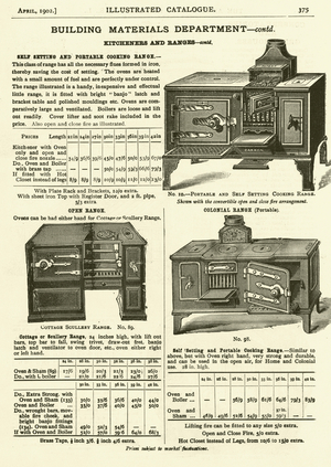Page from the Army & Navy Catalogue, April 1902 (litho)