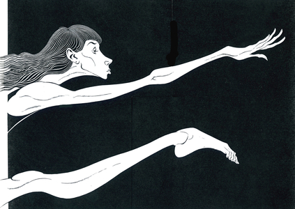 Sylvie Guillem - caricature of the French ballerina