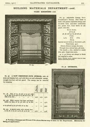 Page from the Army & Navy Catalogue, April 1902 (litho)