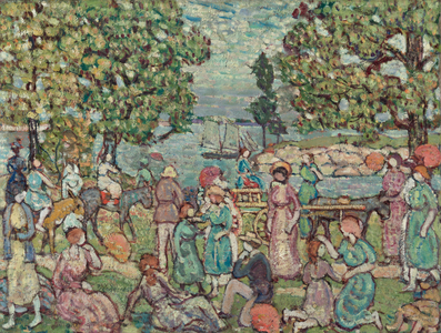 On the Beach, No. 3, 1915 (oil on canvas)