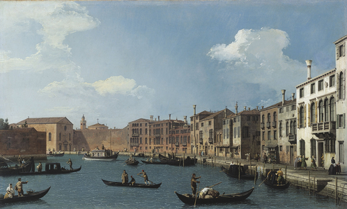 View of the Santa Chiara Canal, Venice, ca. 1730 (oil)