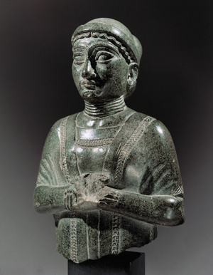 The Lady with the shawl, probably a princess from the court of Gudea …