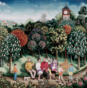 On Hill (Bad Homburg) by Ruth Augustin, b.1917, 1970 (painting)