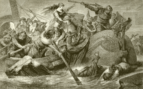 A Plundering Expedition of the Vikings (engraving)