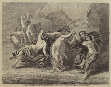"Come Unto These Yellow Sands", Tempest, Act 1, Scene 2 (engraving)