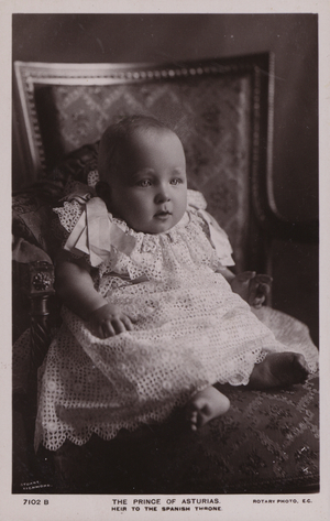The Prince Of The  Asturias, heir to the Spanish Throne (b/w photo)