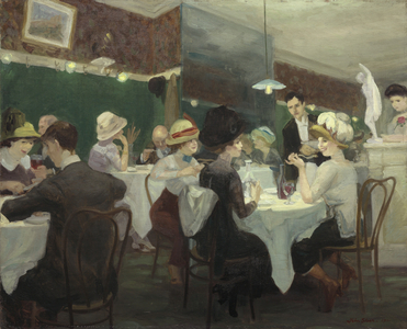 Renganeschi's Saturday Night, 1912 (oil on canvas)
