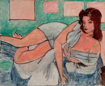 Nude in a bathrobe, 1941 (oil on canvas)