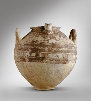 Bridge-spouted jar,  (Clay)