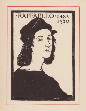 Raphael, Italian Renaissance artist and architect (litho)
