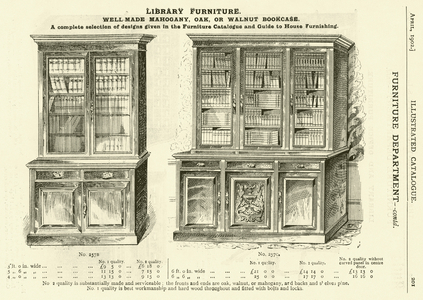 Page from the Army & Navy Catalogue, April 1902 (litho)
