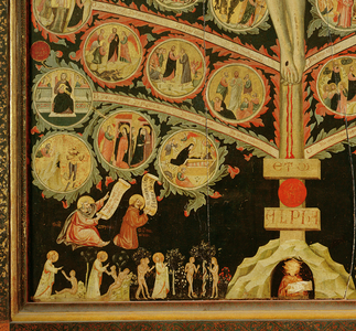 The Tree of Life, c.1310 (tempera on panel) (detail of 80607)