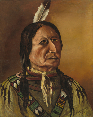 Plains Indian, fourth quarter 19th century (oil on canvas)