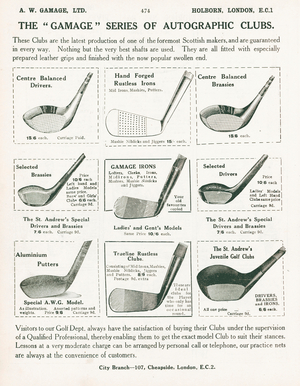 Page from Gamage's General Catalogue (96th edition), c.1927 (litho)
