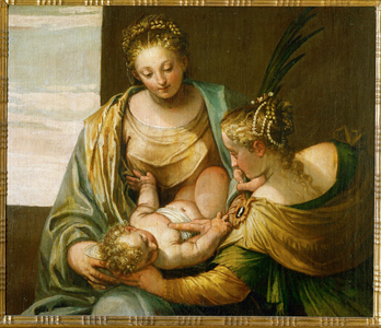 The Mystic Marriage of Saint Catherine of Siena … (oil on canvas)