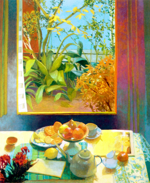 Gran Ventana al Jardin 2006 (oil on canvas)