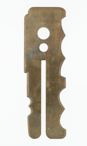 Brass button stick, 1955 (brass)