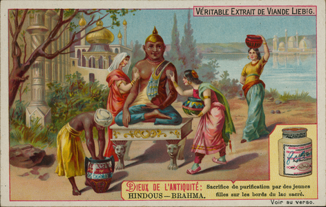 Brahma, Hindu god (chromolitho)