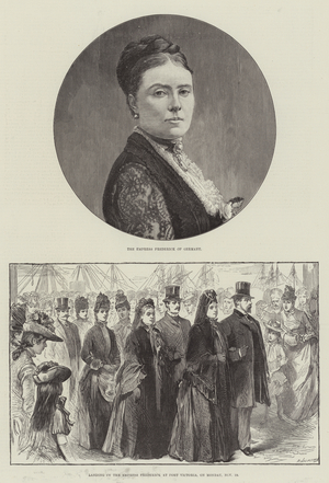 Empress Frederick at Port Victoria (engraving)