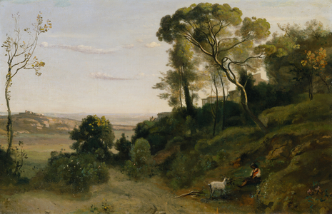 The Countryside near Naples  (oil on canvas)