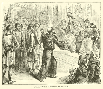 Trial of the Templars in London (engraving)