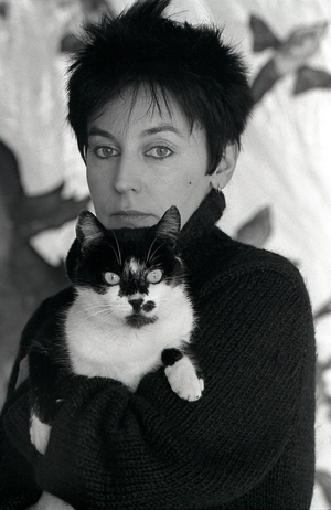 Annette Messager in 1983, Paris. French artist. Techniques include painting, sculpture, photography, embroidery, installation. b. 30 November 1943 -.