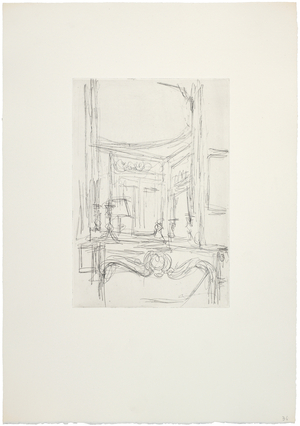Mirror on the Mantelpiece, 1958-60 (etching)