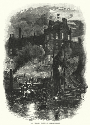 The Thames outside Billingsgate (engraving)