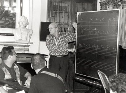 Johnny Dankworth lecturing at