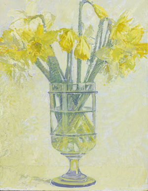 Daffodils, 2012 (oil on panel)