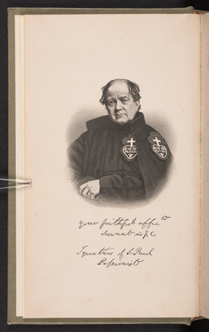 The Hon. George Spencer, in his later incarnation as Father Ignatius of Saint Paul, from 'The Revd Father Pius Divine, Life of Father Ignatius of St Paul', 1866 (engraving)