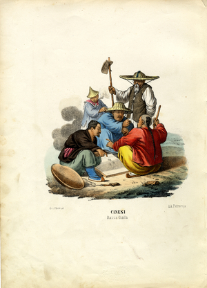 Chinese People, 1863-79 (colour litho)