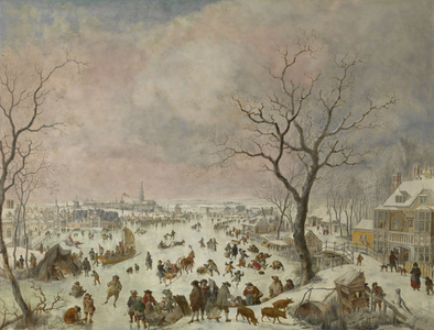 Winter Pleasures, 1710-18 (oil on copper)