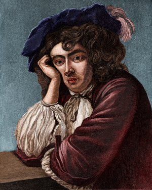 Rupert of the Rhine. Self- portrait.  (engraving)