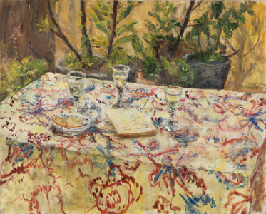 Summer Wine and the Indian Table Cloth, Polgrean, 2014 (oil on canvas)