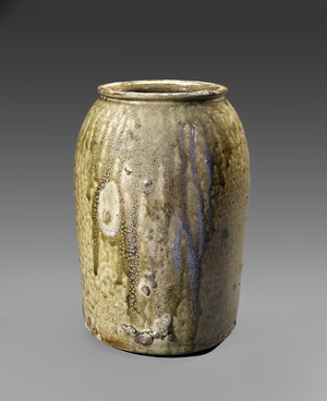 Jar, c. 1857-1869 (salt-glazed stoneware with brown slip interior)