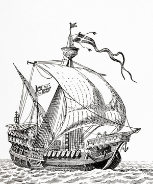 A 15th century Spanish caravel