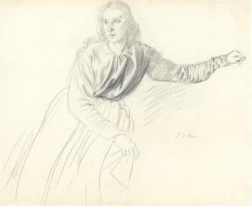 Portrait of Mrs Slade, née Miss Jessy McNeill (graphite on paper)
