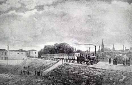 The first steam railway in Austria.