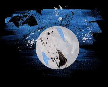 Moon, 2017 (mixed media)