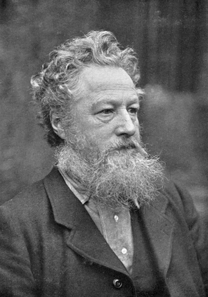 William Morris (1834-1896) English socialist, craftsman and poet. Arts and Crafts Movement.