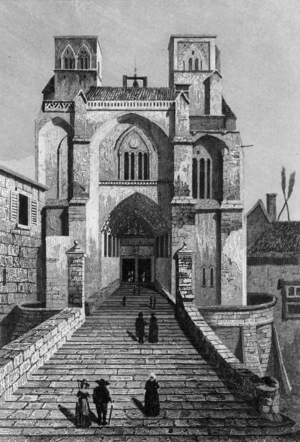 La Chaise Dieu Abbey Church, 19th century (engraving)