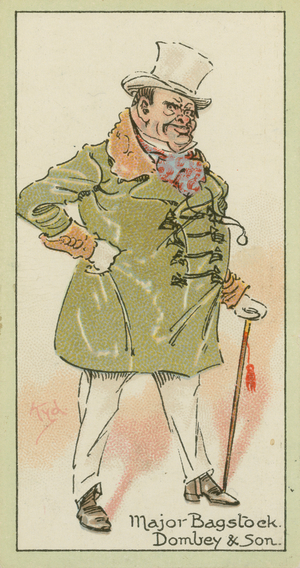 Major Bagstock, Dombey & Son (colour litho)