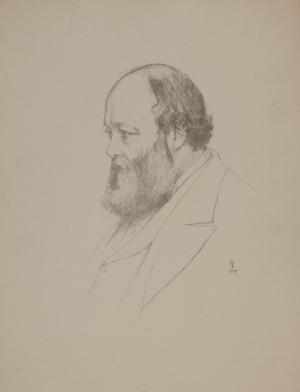 Marquess of Salisbury KG, 1889 (pencil on paper)