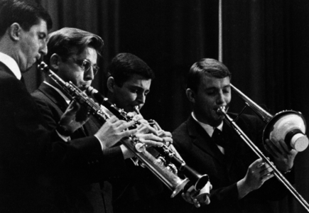 Jazz musicians, 1961 (b/w photo)